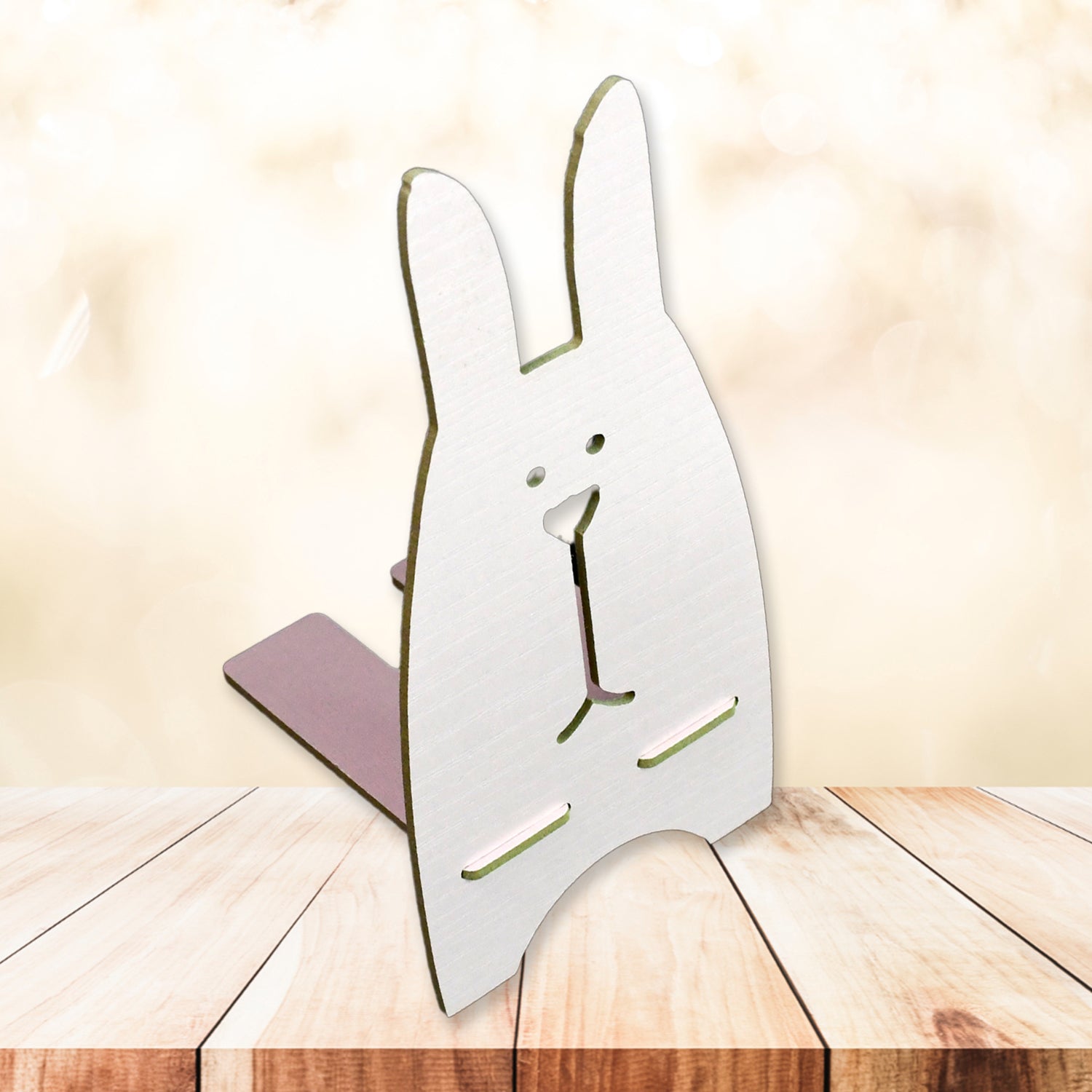 Wooden Cute Lovely Rabbit Design Mobile Stand (1 Pc) Wooden Cute Lovely Rabbit Design Mobile Stand (1 Pc)